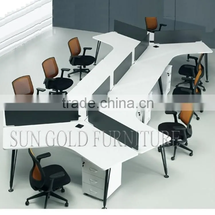 Open But Simple Office WorKstation for Larger Staff (SZ-WSL324)