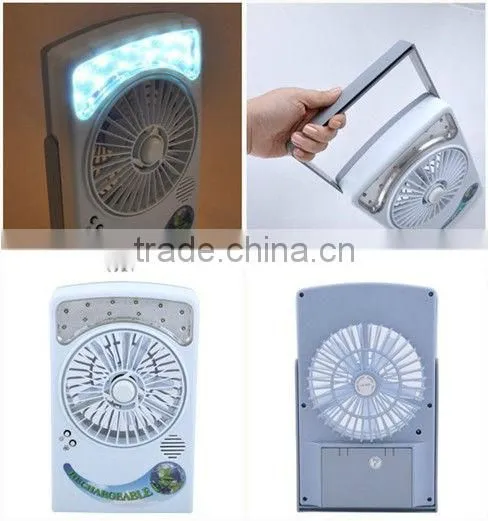 solar fans,solar fan,solar rechargeable emergency cooling fan with battery and LED light