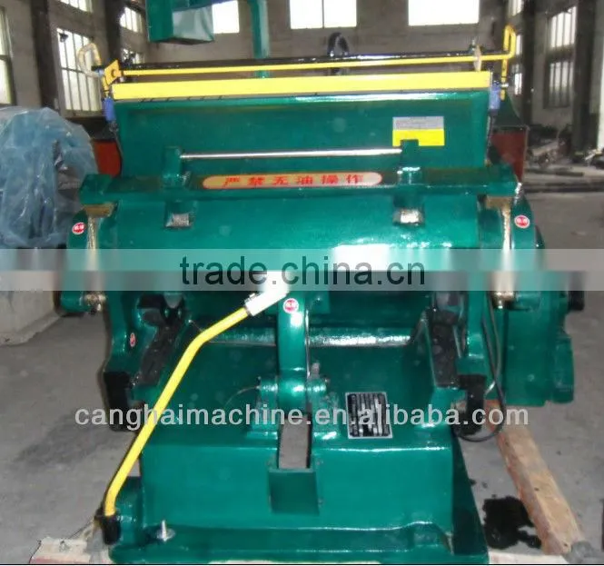 Creasing cutting machine or corrugated board making machine