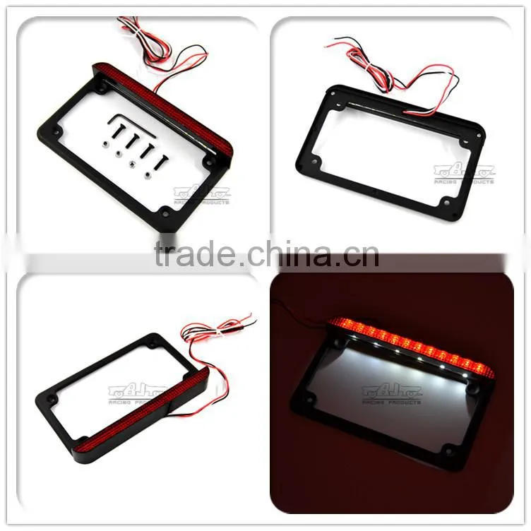 BJ-LPL294-003 Manufacture Motorcycle LED License Plate Frame Light