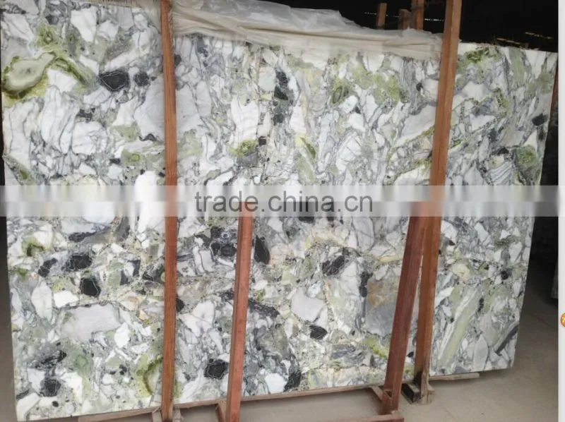 Mountain green marble slab clear stock
