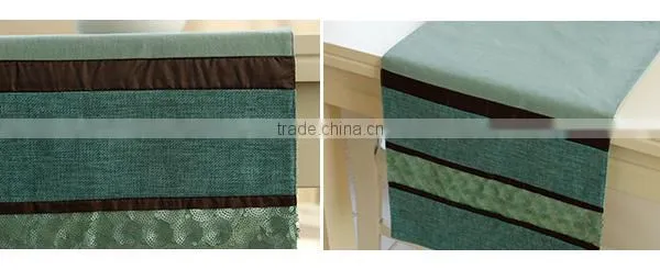 2015 new year spring plain deisgn die cut felt table runner