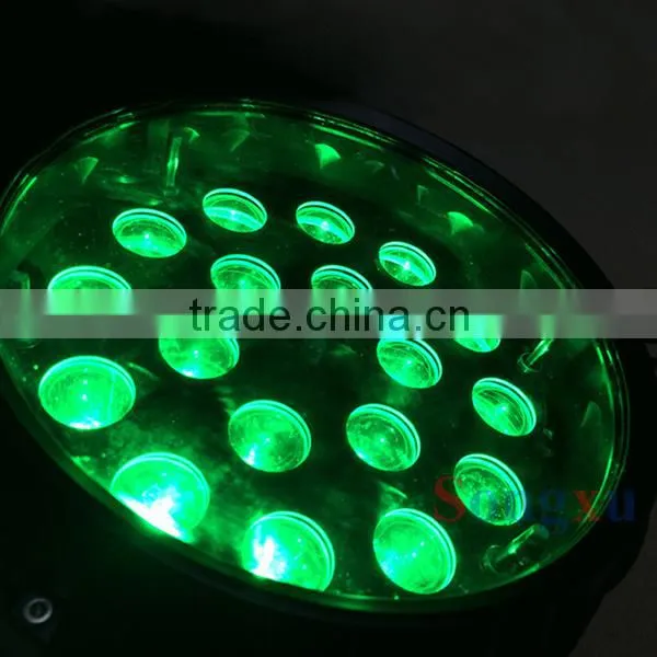 zoom function 18x10w dmx disco par can led uplight