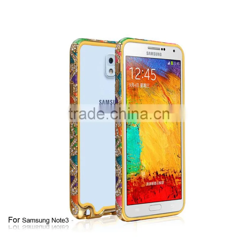 National Flavor Mobile Phone Metal Case/TPU Inlaid Phone case for Samsung Note3