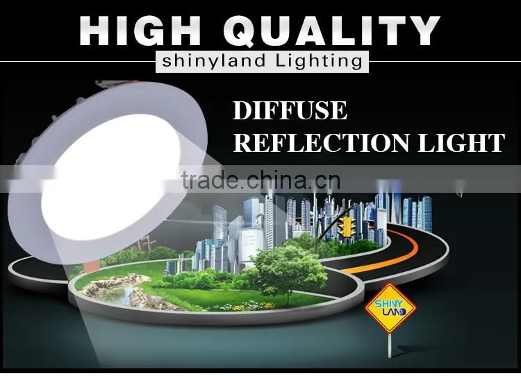 SMD 2835 Downlight 3W 6W 12W 18W 24W Diffuse Reflection LED Retrofit Recessed Ceiling Panel Light