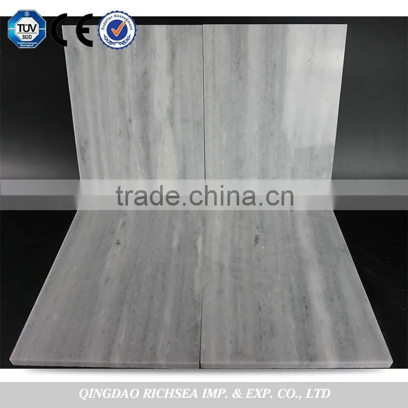 Polished grey stripe marble stone