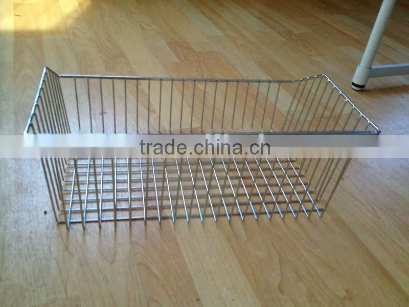 Chrome Wire Basket for Hospital and Chrome Hospital Basket/Wall Panel Basket