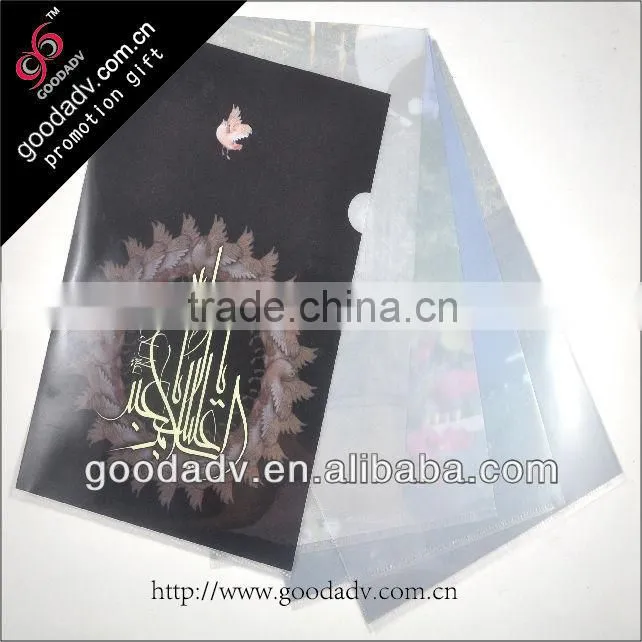 Transparent pp folders learning exam books wholesale custom folder
