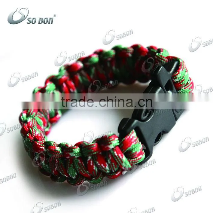 Fashion new colour paracord survival bracelet