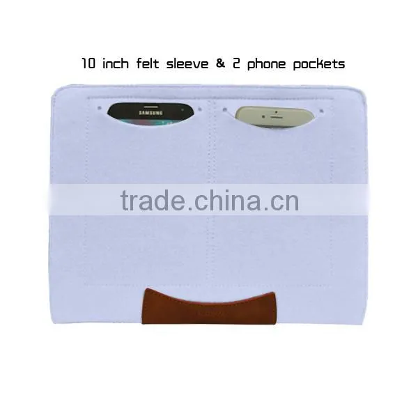 Felt envelope flip leather case for ipad mini