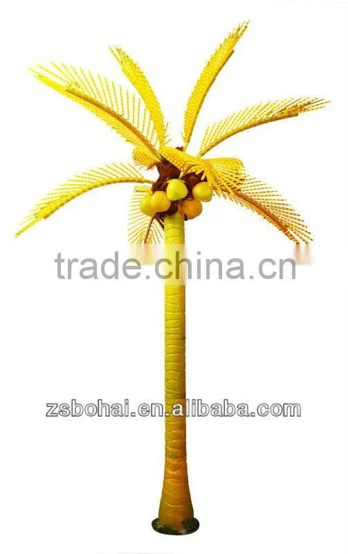 factory direct IP68 decorative led coconut palm tree light