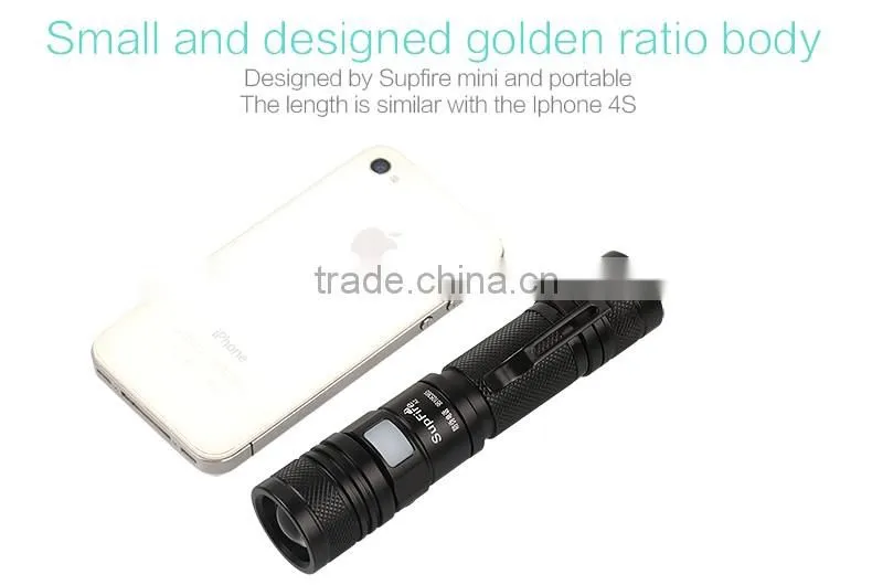 USB torch A2 rechargeable flashlight with zoom