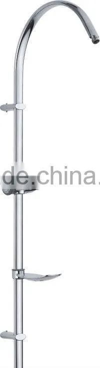 Shower support bar with soap dish for shower set shower pillar