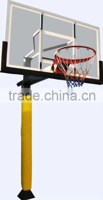 Residential pole basketball stand
