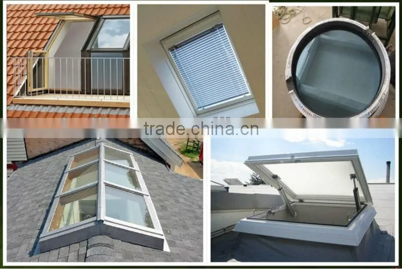 high quality aluminum roof window,top hinged roof window