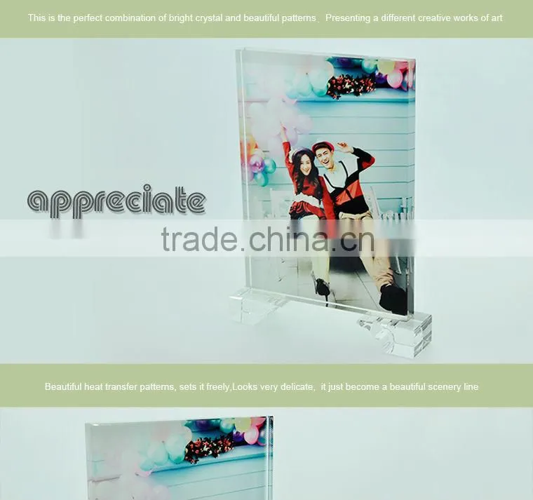 sublimation crystal photos frame at low price wholsale BSJ-28A