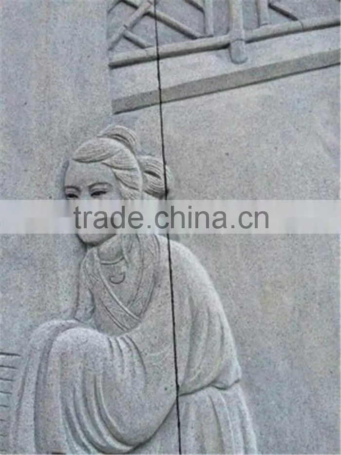 china grey granite customized carving stone with famous story