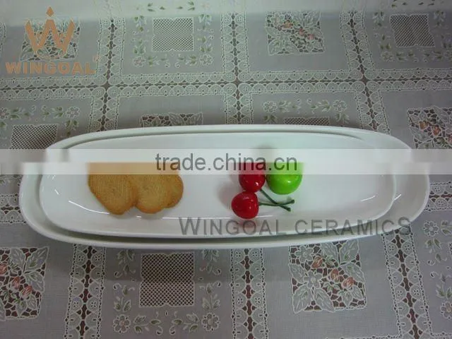Ceramic fish dipping plate