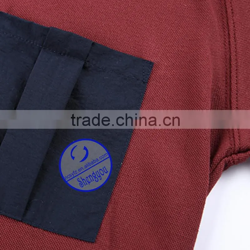 Custom OEM Raglan Sleeve Pocket T Shirt for Men