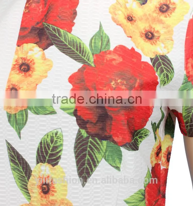 2015 newest design women suit printed elegant ol ladies suit