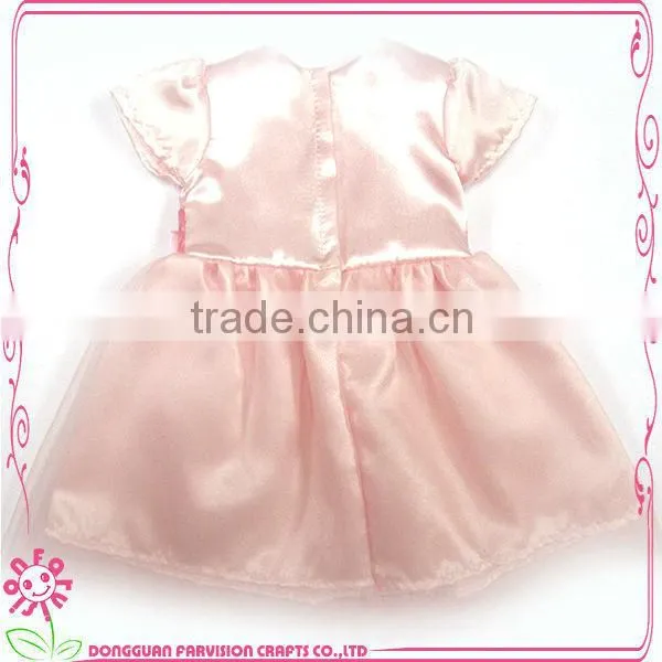 OEM 18 inch baby doll dress with pink knot for sale