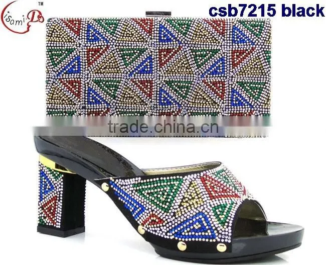 CSB7216 New design for women shopping cheap italian shoes matching bags