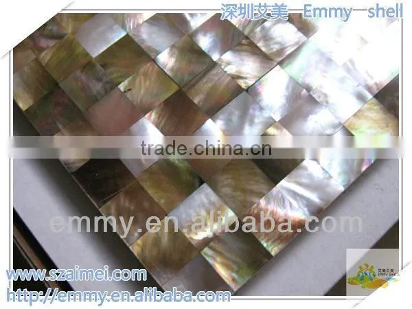 Browm mother of pearl mosaic tile shell mosaic wall tile wall panel