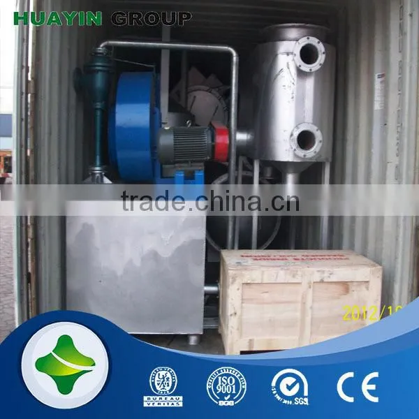 No smoke and bad smell pollution waste tire machine with capacity of 10 tons/day