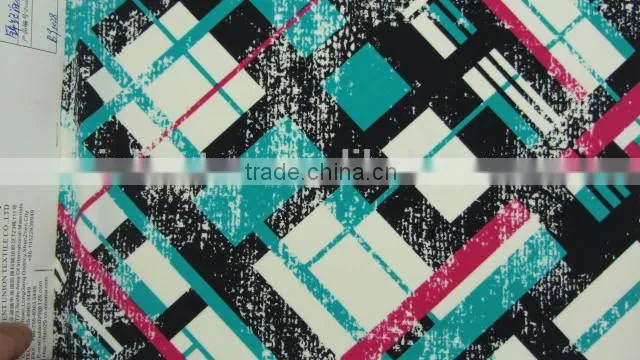 green square Spandex print nylon fabric for beach chair