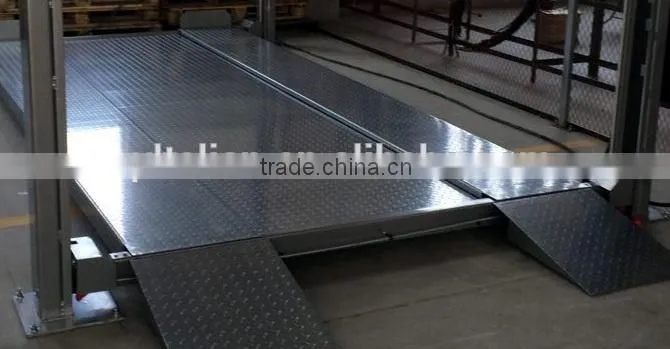 3600KG Car Garage hydraulic 4 Post Car Parking Lift, mechanical car parking system, multilevel car parking solutions