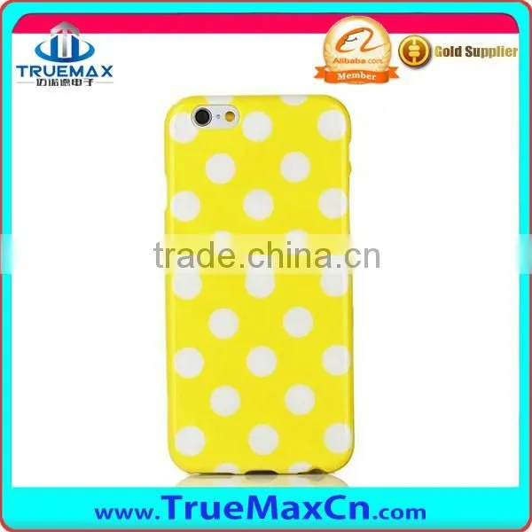 2016 New Hot Sale TPU Case for iPhone 6 Polka Dot TPU Case