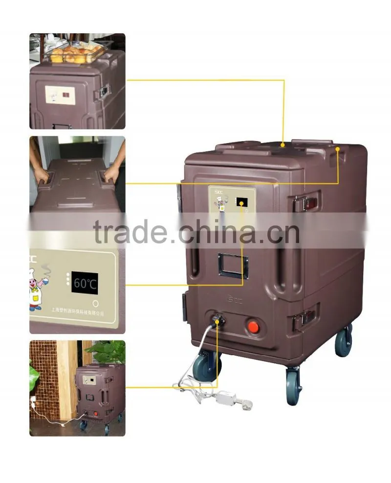 Hot Sale Electric heating food carrier container heat preservation cabinet hotel catering use