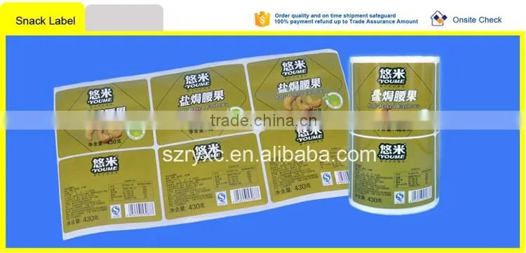 Coated glossy self adhesive sticker label