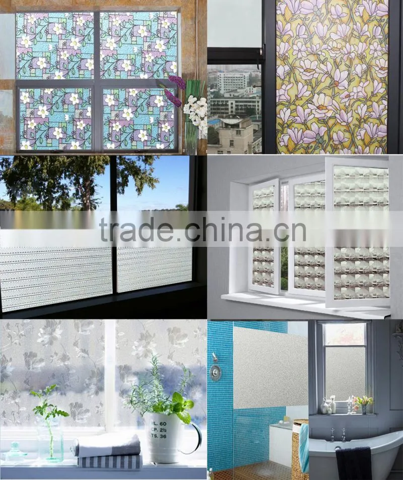 One way vision window tint film decorative static cling window film