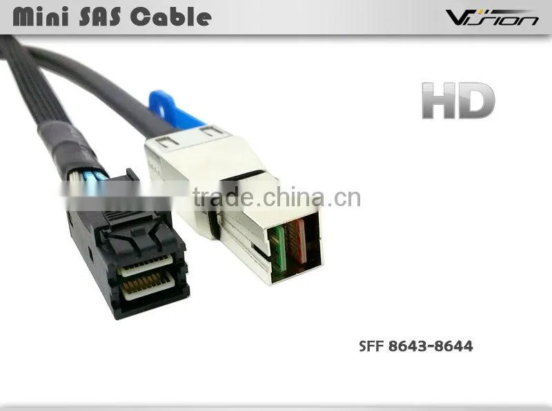 1m HD internal Mini SAS SFF-8643 to external Mini SAS SFF-8644