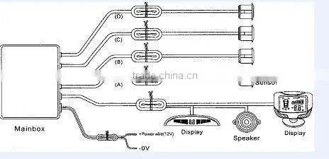 ultrasonic security an-collision car alarm parking sensor