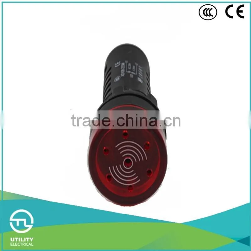 UTL New 2016 Led Signal Indicator Light OEM Color Flash Buzzer Button With Pilot Indicator Lamp