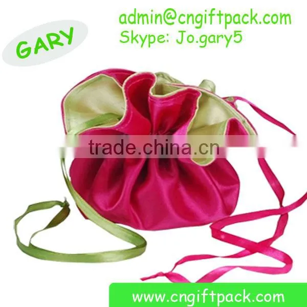 Custom Red Organza Round Bag/Round Organza Wraps