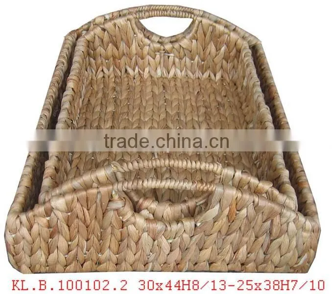 High quality best selling 2016 sea grass round basket with handle from Vietnam