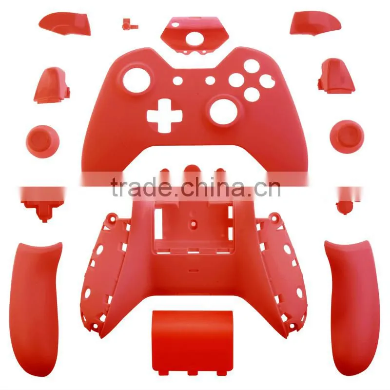 Soft touch red full set housing cover for Xbox One shell case