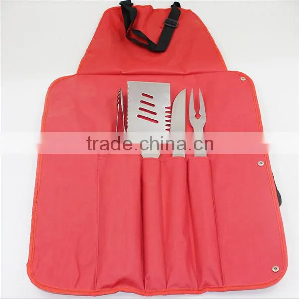 Best wholesale bbq apron with grill tools set package