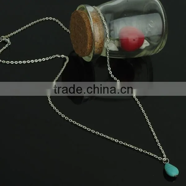 turquoise simple long wholesale silver jewelry china