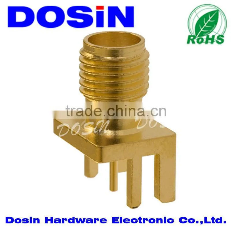 sma female pcb edge connector