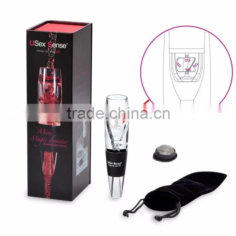 2016 New Patent Magic Decanter with Stand Travel Quick Wine Aerator with Filter, Cheap Wine Aerator