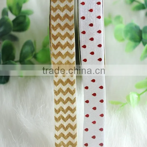 Wholesale custom printed elastic ribbon