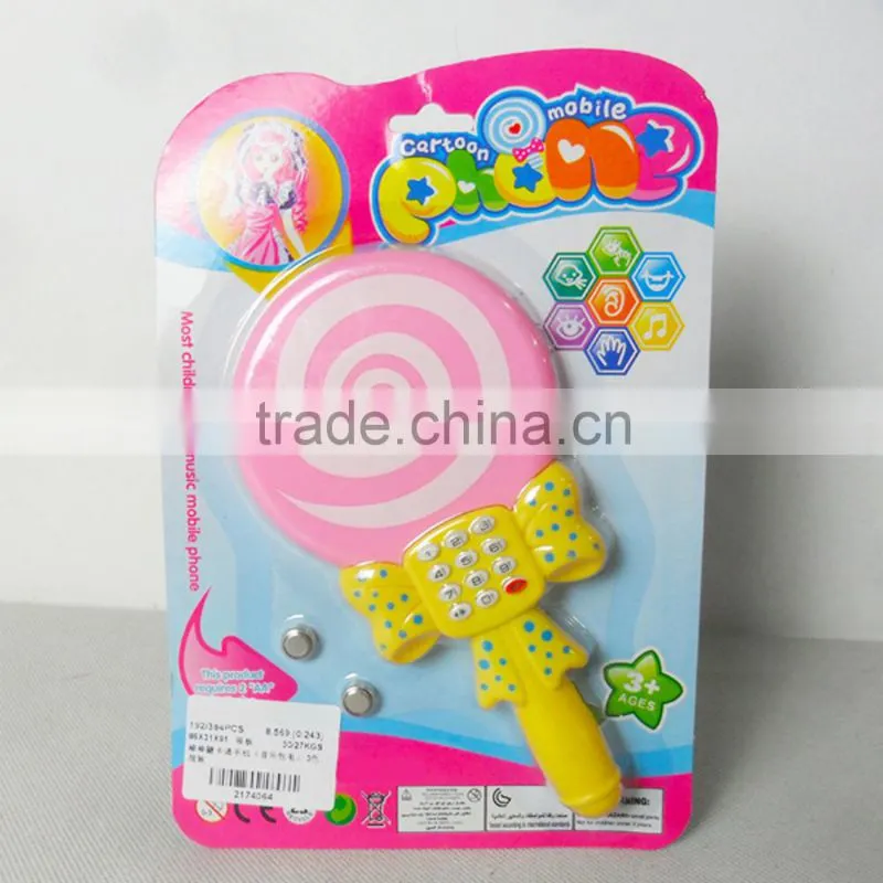 Funny plastic toy mobile phone for kids