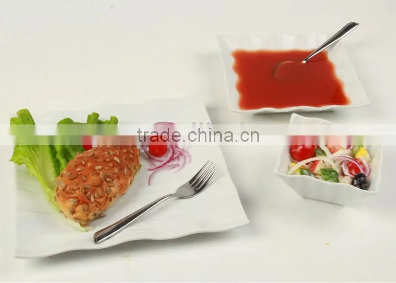 12PCS Ceramic Square Dinner Set