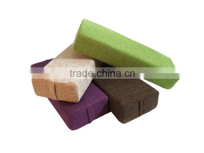 Virson linen material yoga handstand neck pillows, yoga bolster pillows