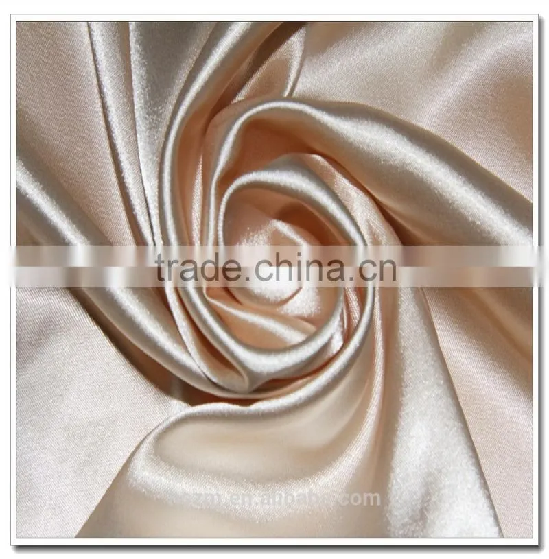 Wujiang Polyester Spandex Stretch Satin Fabric Curtain Fashion Dress Fabric