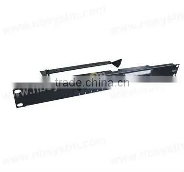 12 port UTP Cat6 Patch Panel 19" 1U, Krone & 110 Dual IDC,with or without back bar